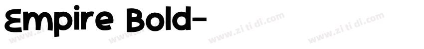 Empire Bold字体转换